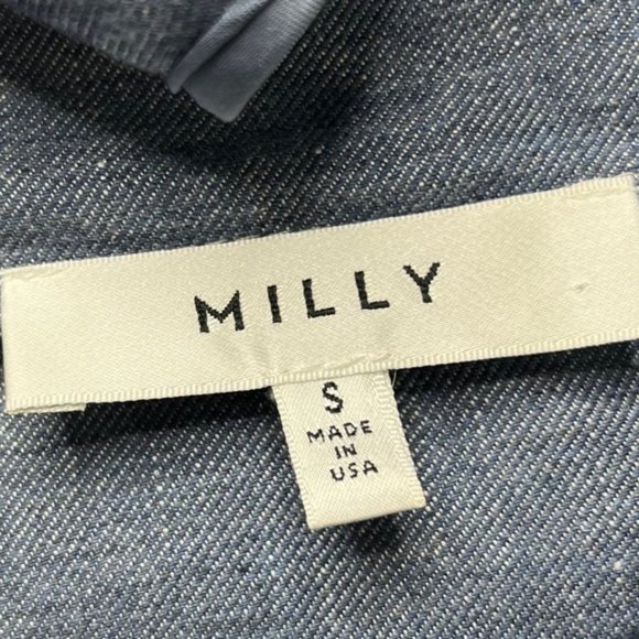 Milly Womens Light Blue Linen Blend Square Neckline Halter Top Size S - Picture 5 of 15